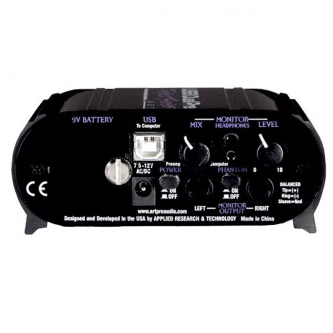 Микрофонные предусилители ART USB Dual Pre Project Series 17503