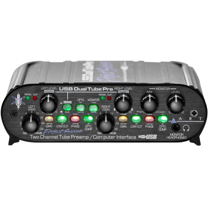 Микрофонные предусилители ART USB DualTube Pre 17509