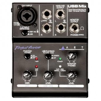 Аналоговый микшер ART USB Mix 17514